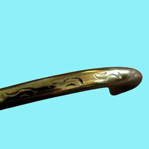 C. Whitehorse Vintage Engraved Cuff Brass Bracelet